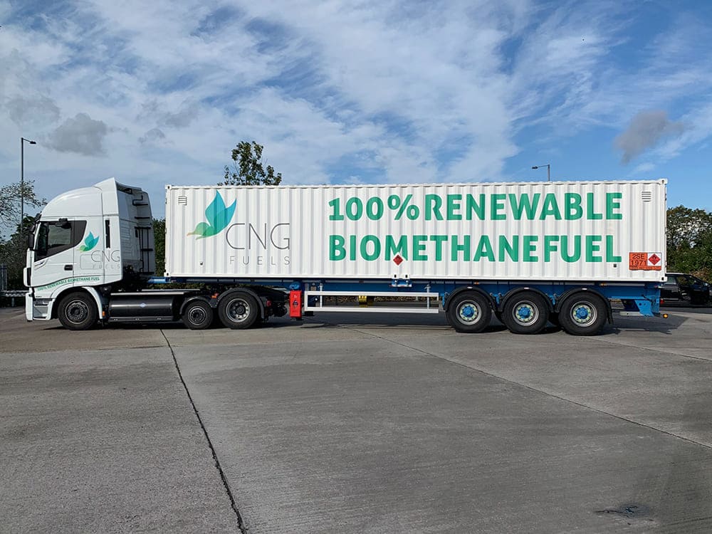 CNG Fuels truck renewable biomethane